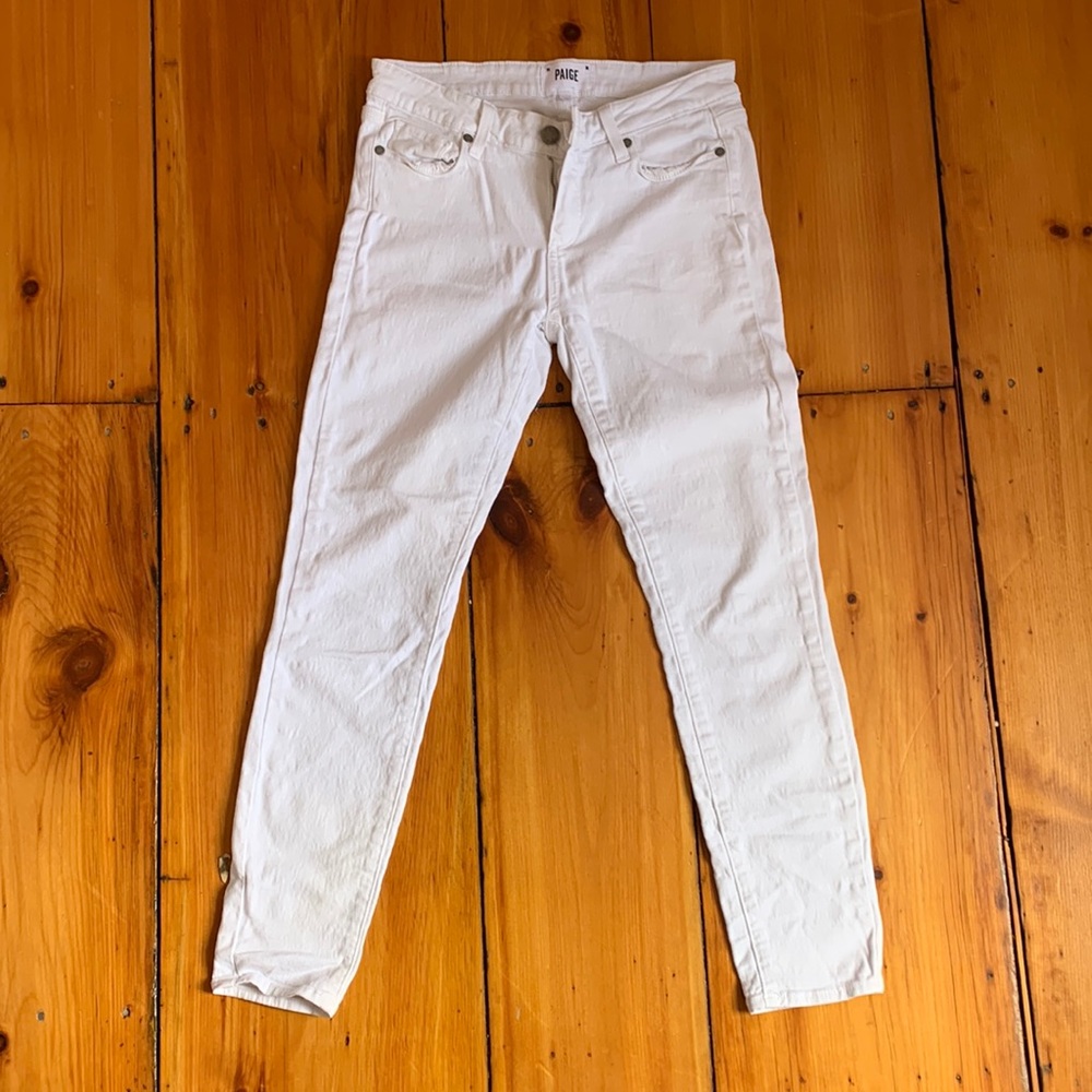 Paige Verdugo Ankle white jeans